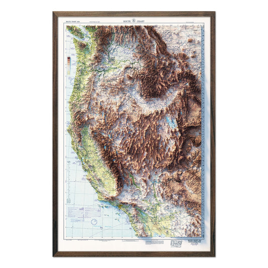 Aeronautical Chart of the Southwest USA - 1950