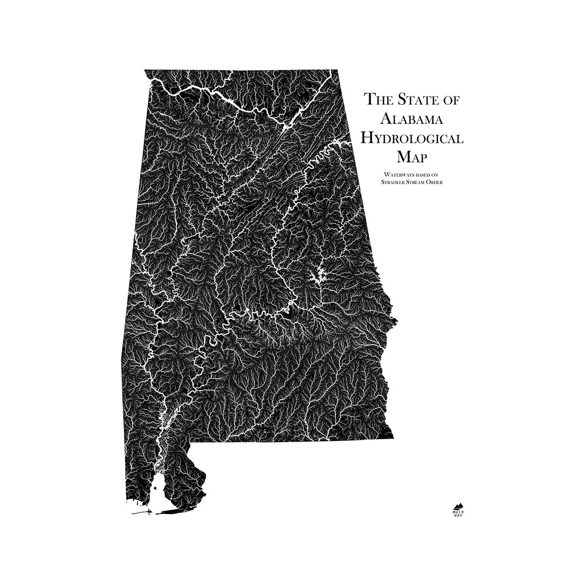 Alabama Hydrology Map