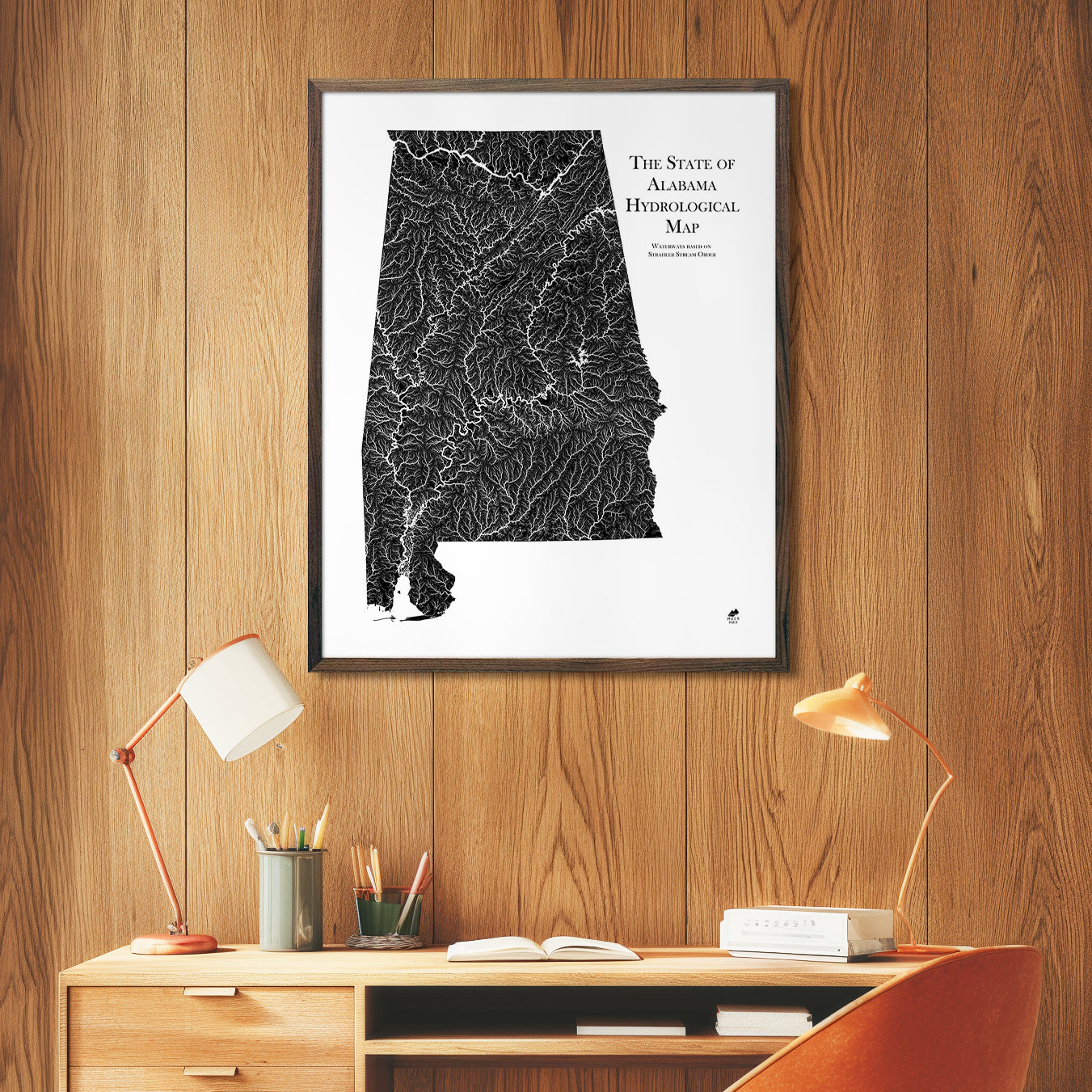 Alabama Hydrological Map