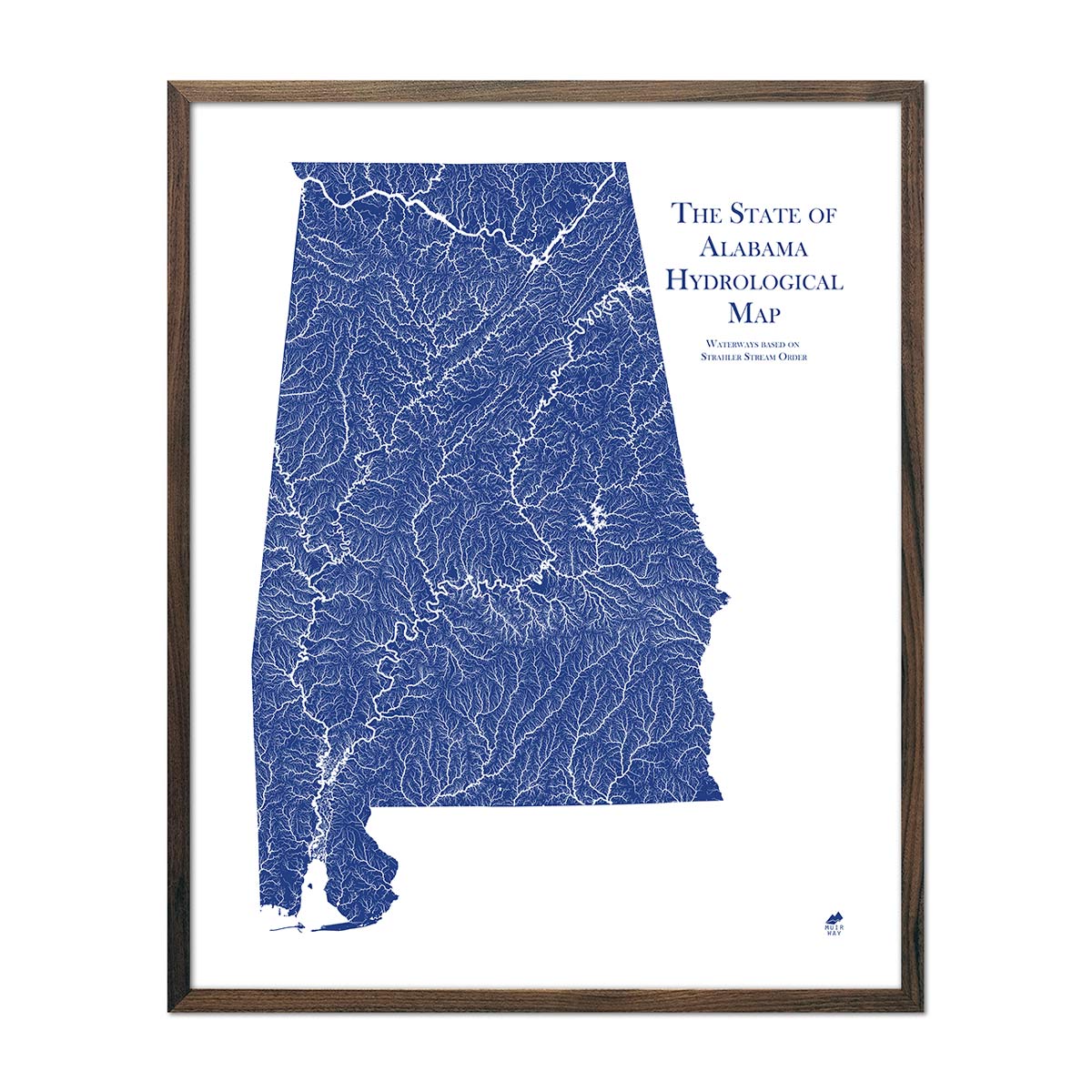 Alabama Hydrological Map