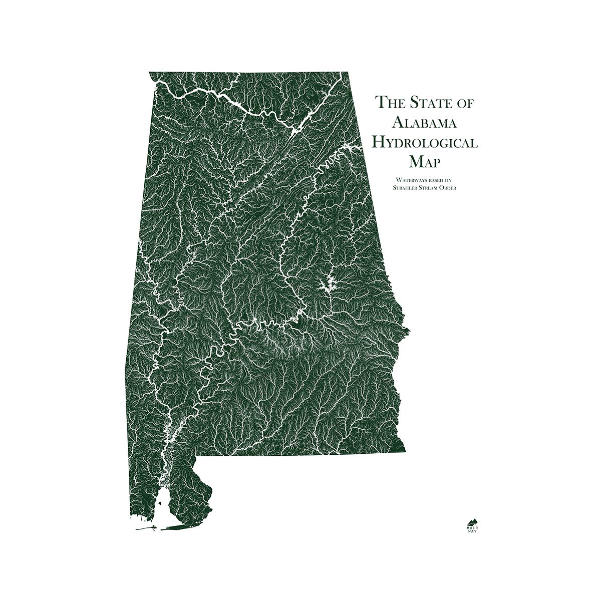 Alabama Rivers Map