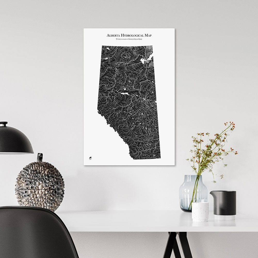 Alberta-Hydrology-Map-black-14x21-canvas.jpg