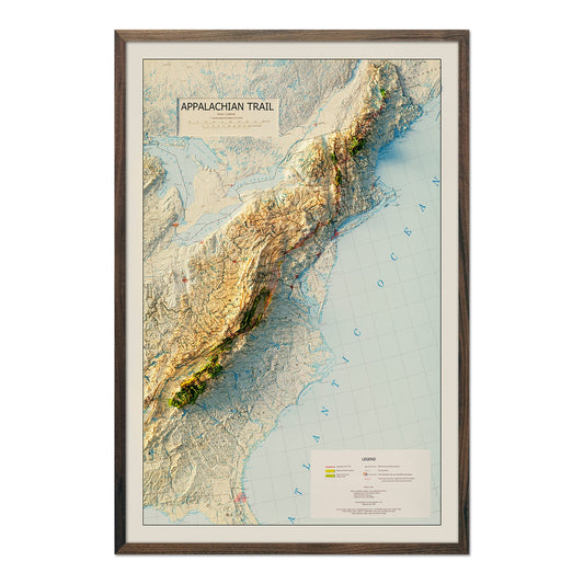 Appalachian Trail Relief Map - 1981