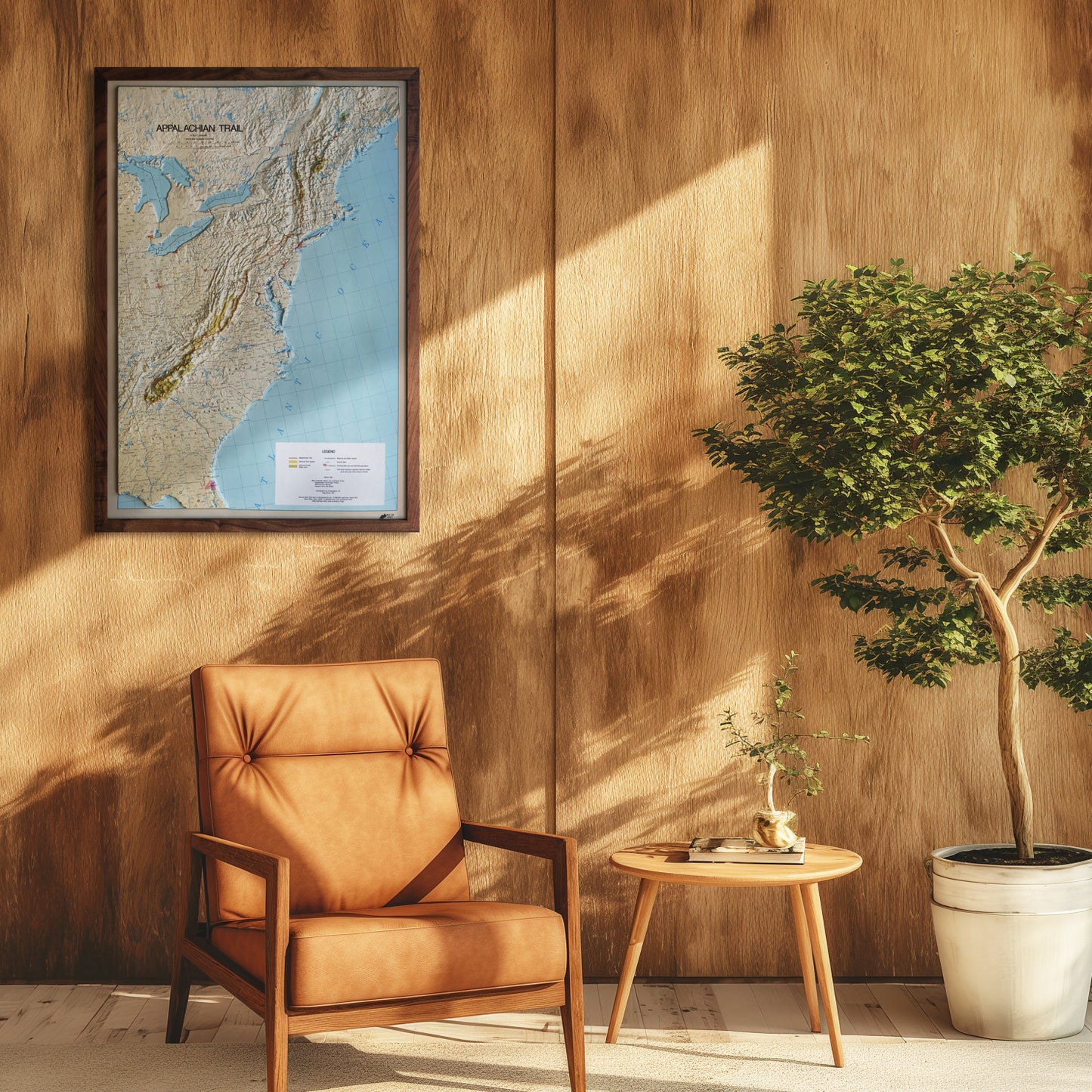 Appalachian Trail 1981 3D Raised Relief Map