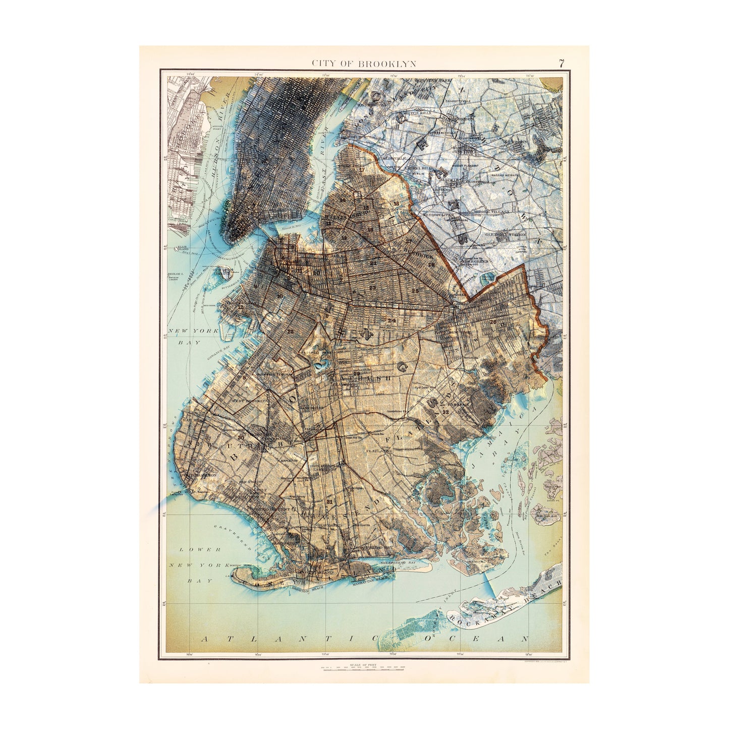 Brooklyn 1895 Relief Map