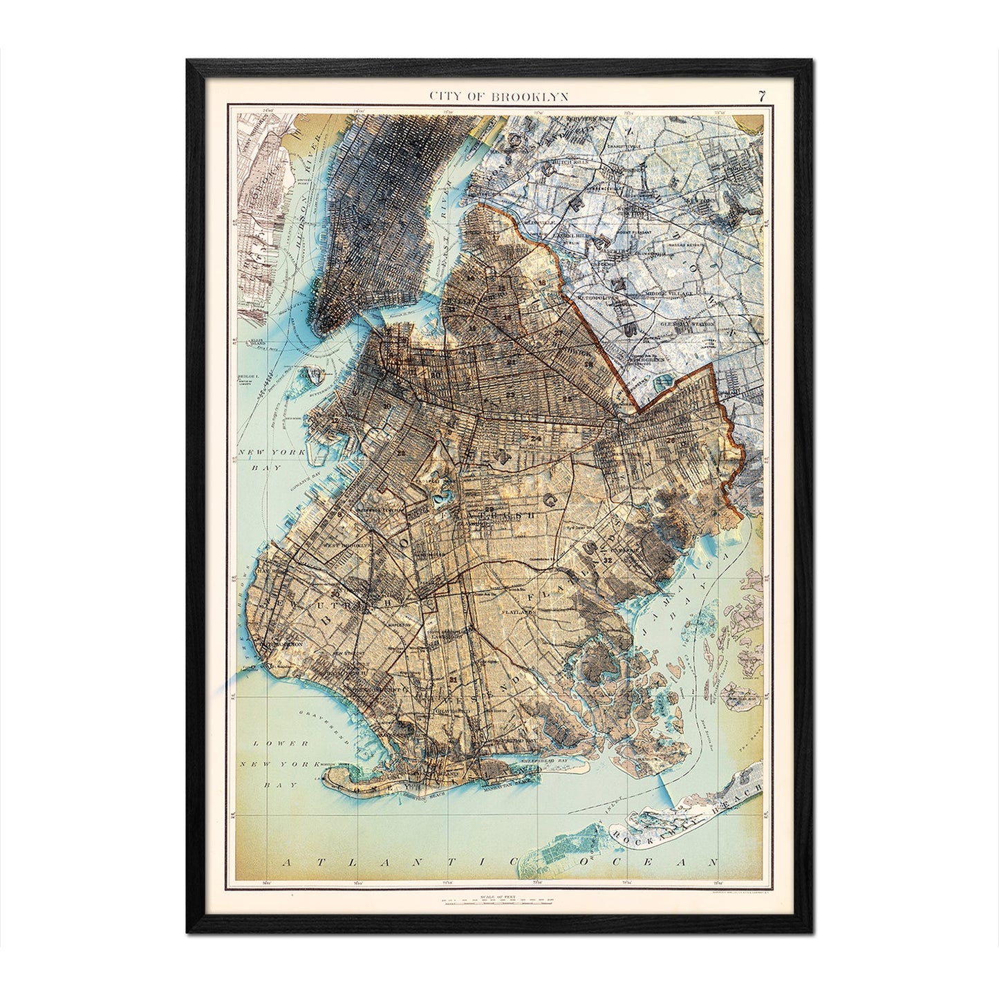 Brooklyn 1895 Relief Map