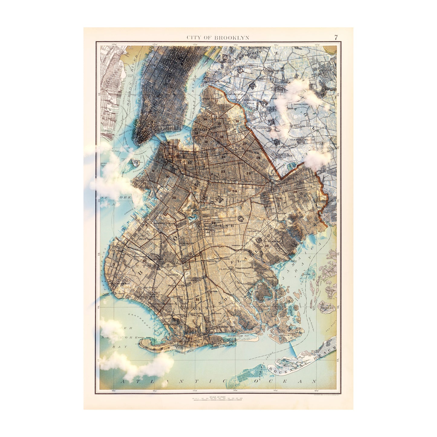 Brooklyn 1895 Relief Map
