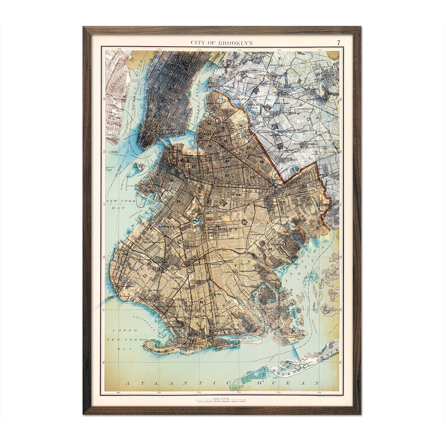 Brooklyn 1895 Relief Map