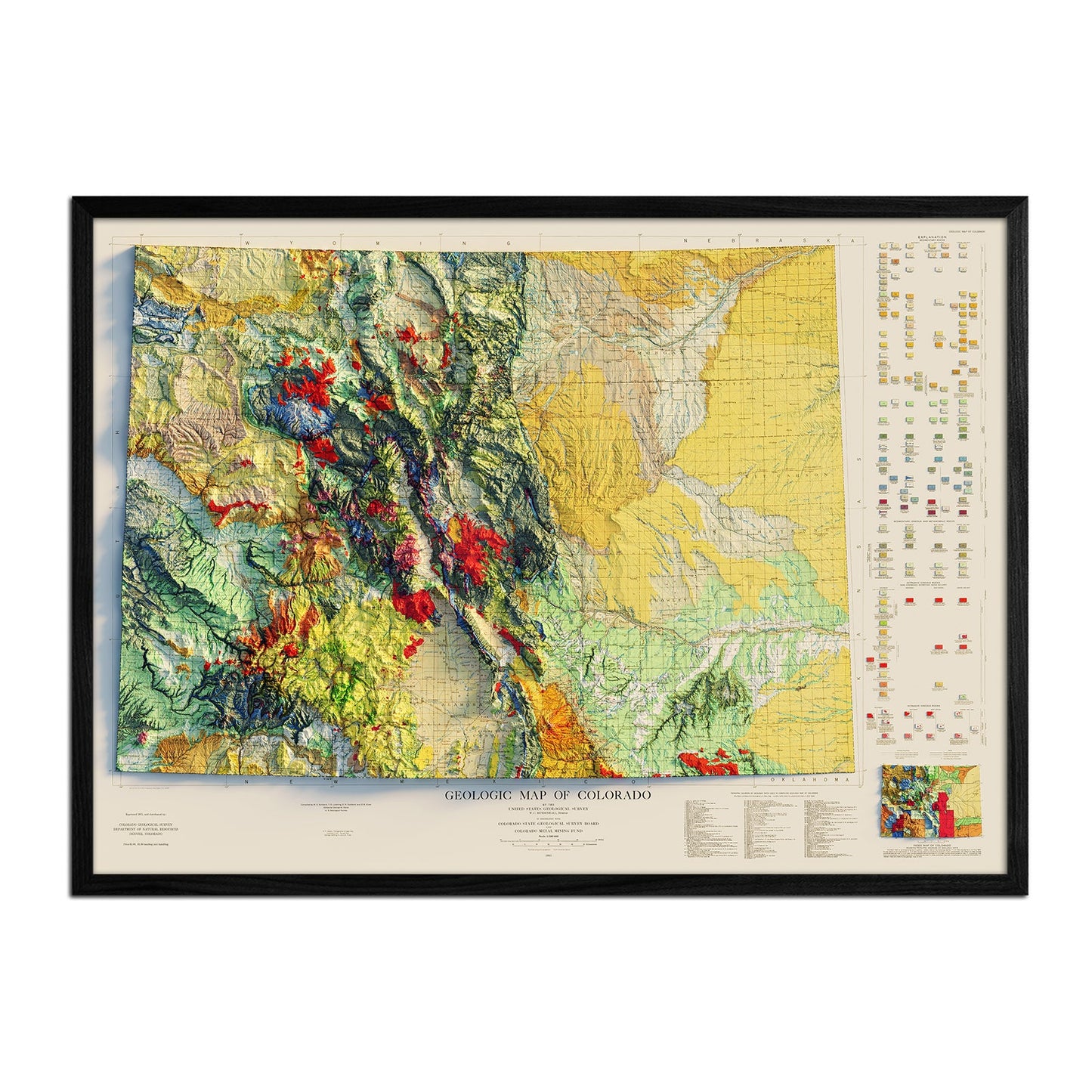 Colorado 1935 Relief Map