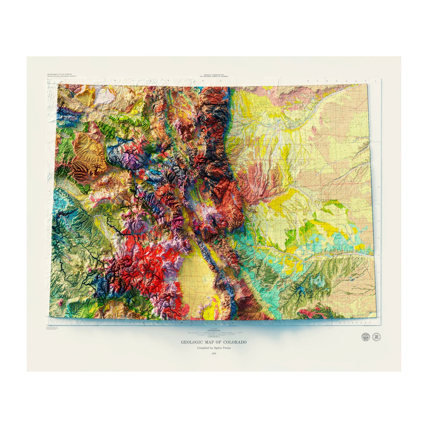 Vintage Colorado Map - 1979