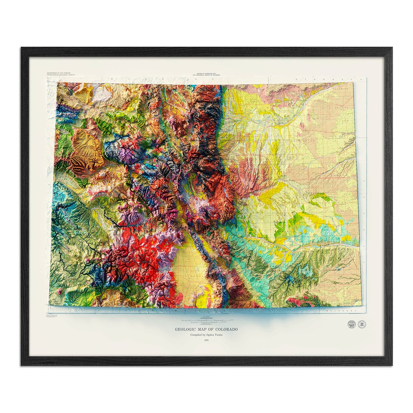 Vintage Colorado Map - 1979