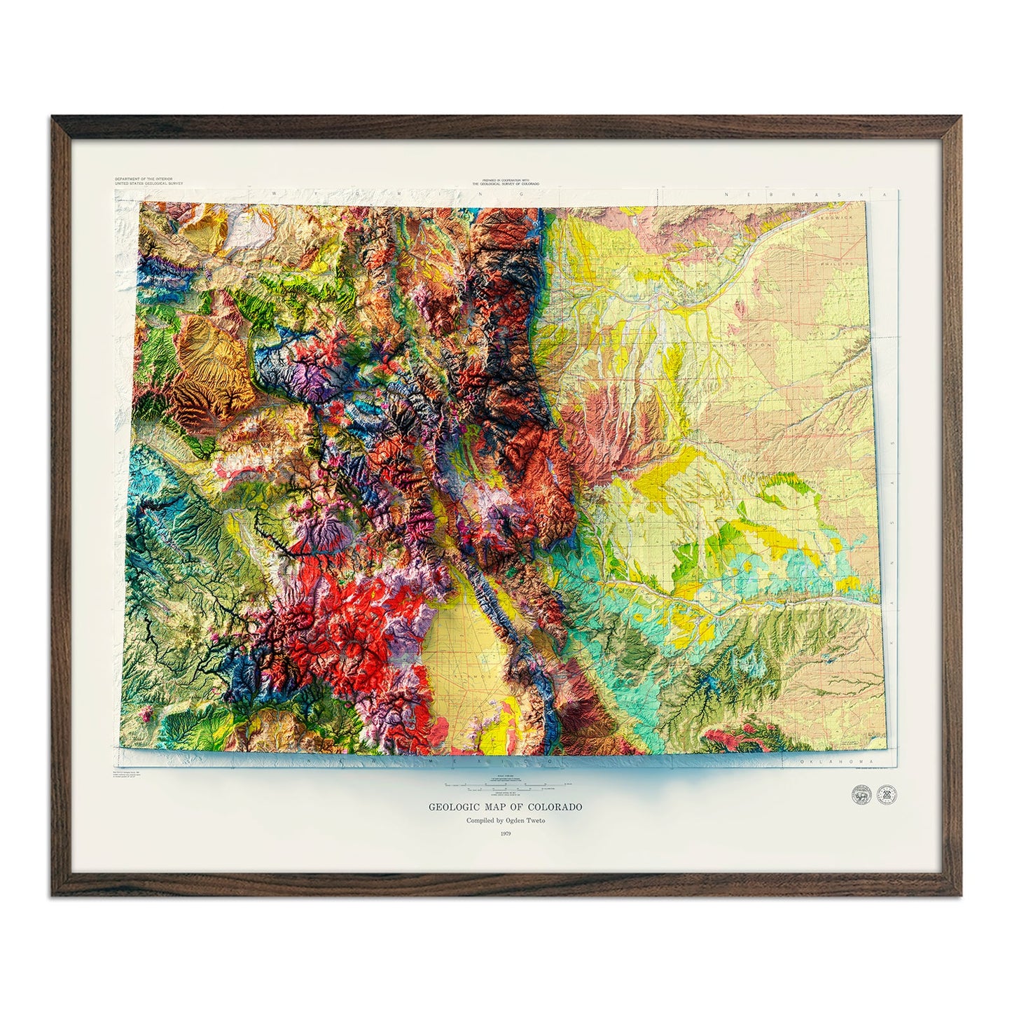 Vintage Colorado Map - 1979