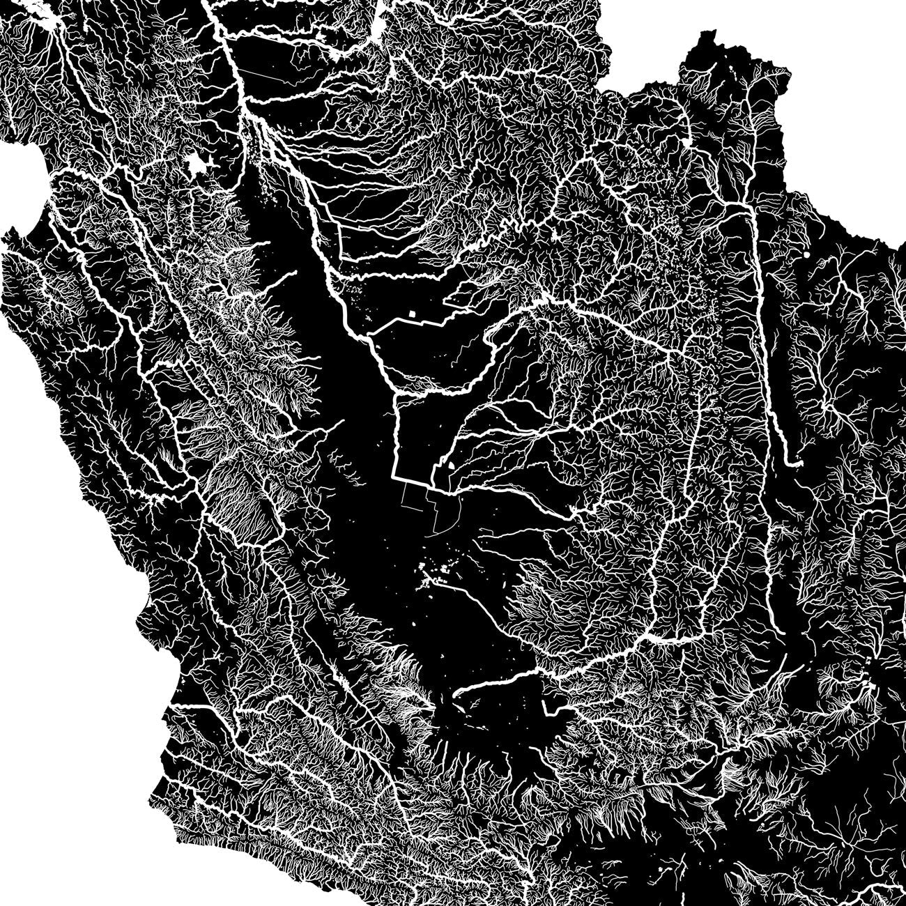 California Regional Hydrological Map