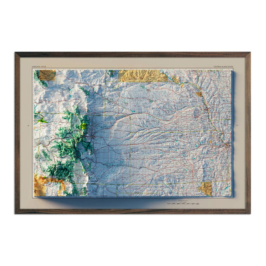 Vintage Central Pains Relief Map - 1970