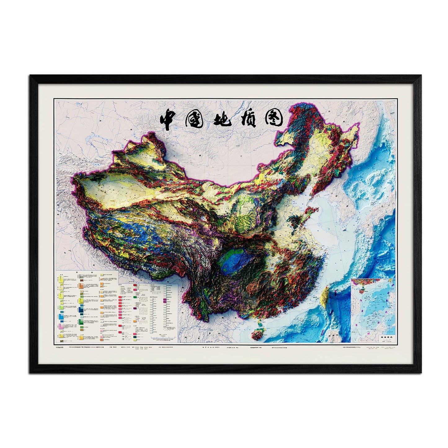 China Relief Map - 1989