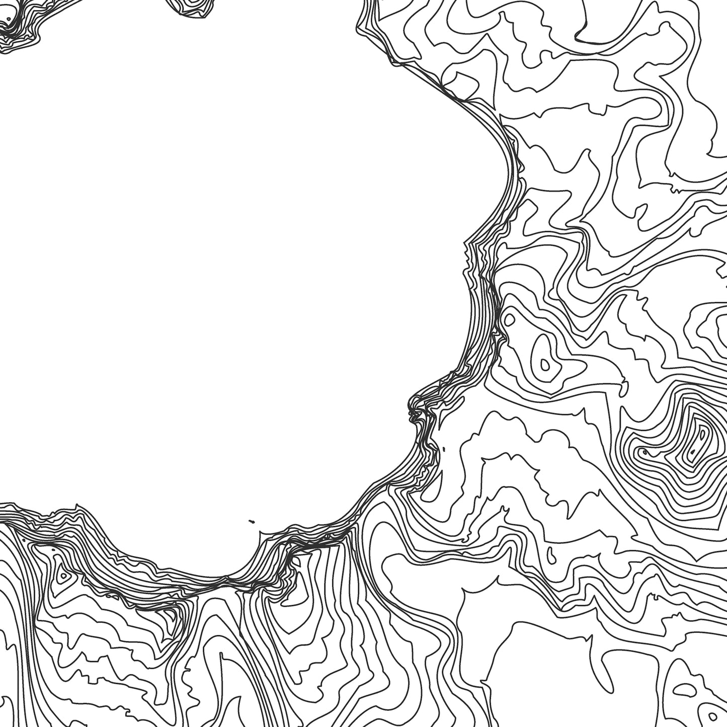 Crater Lake Topo Map