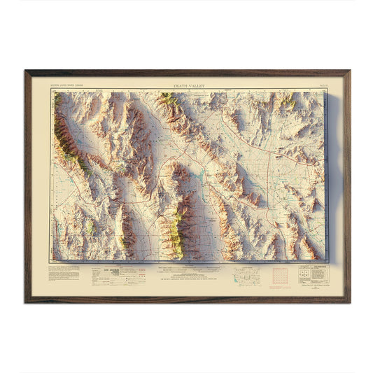 Death Valley Relief Map - 1954