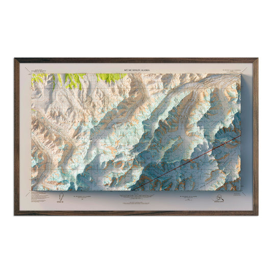 Denali Relief Map - 1954