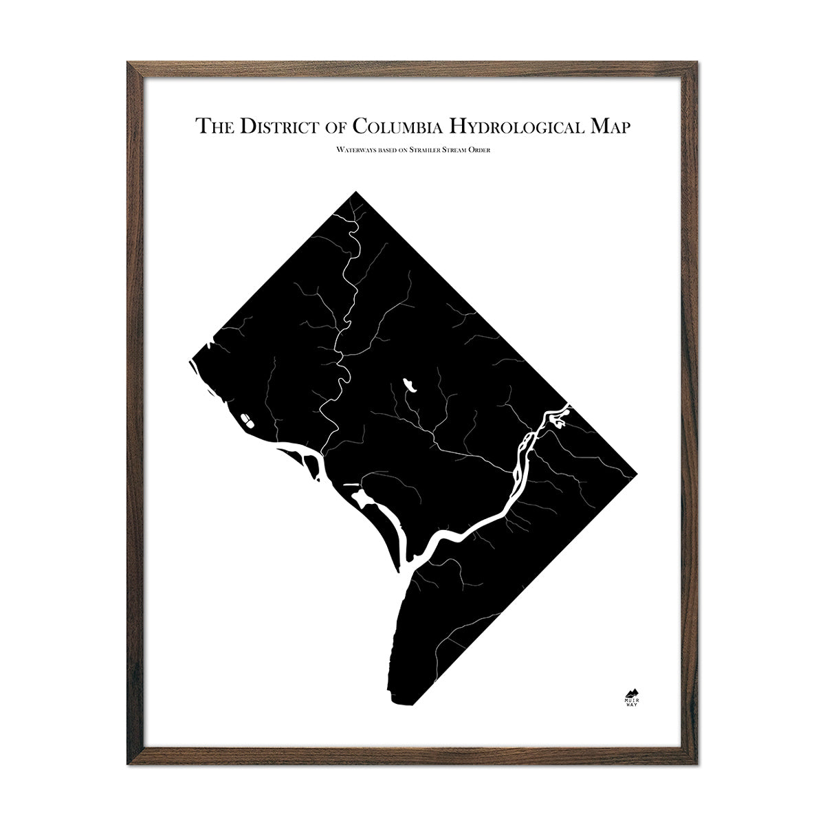 Washington DC Hydrological Map