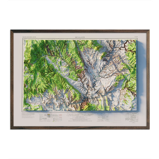 Escalante Relief Map 1956