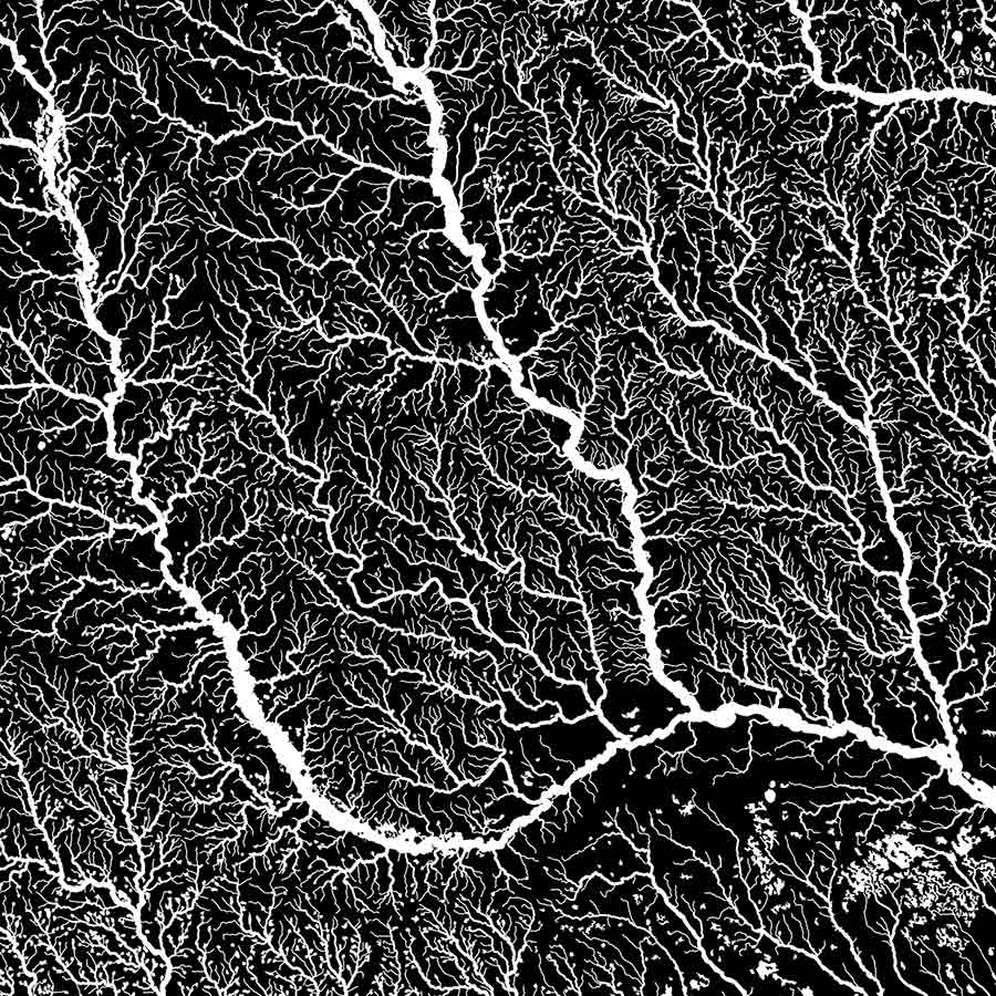 Georgia Hydrological Map