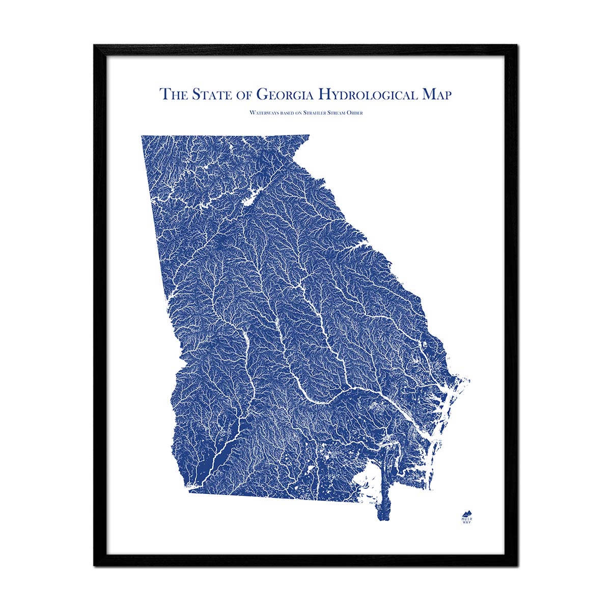 Georgia Hydrological Map