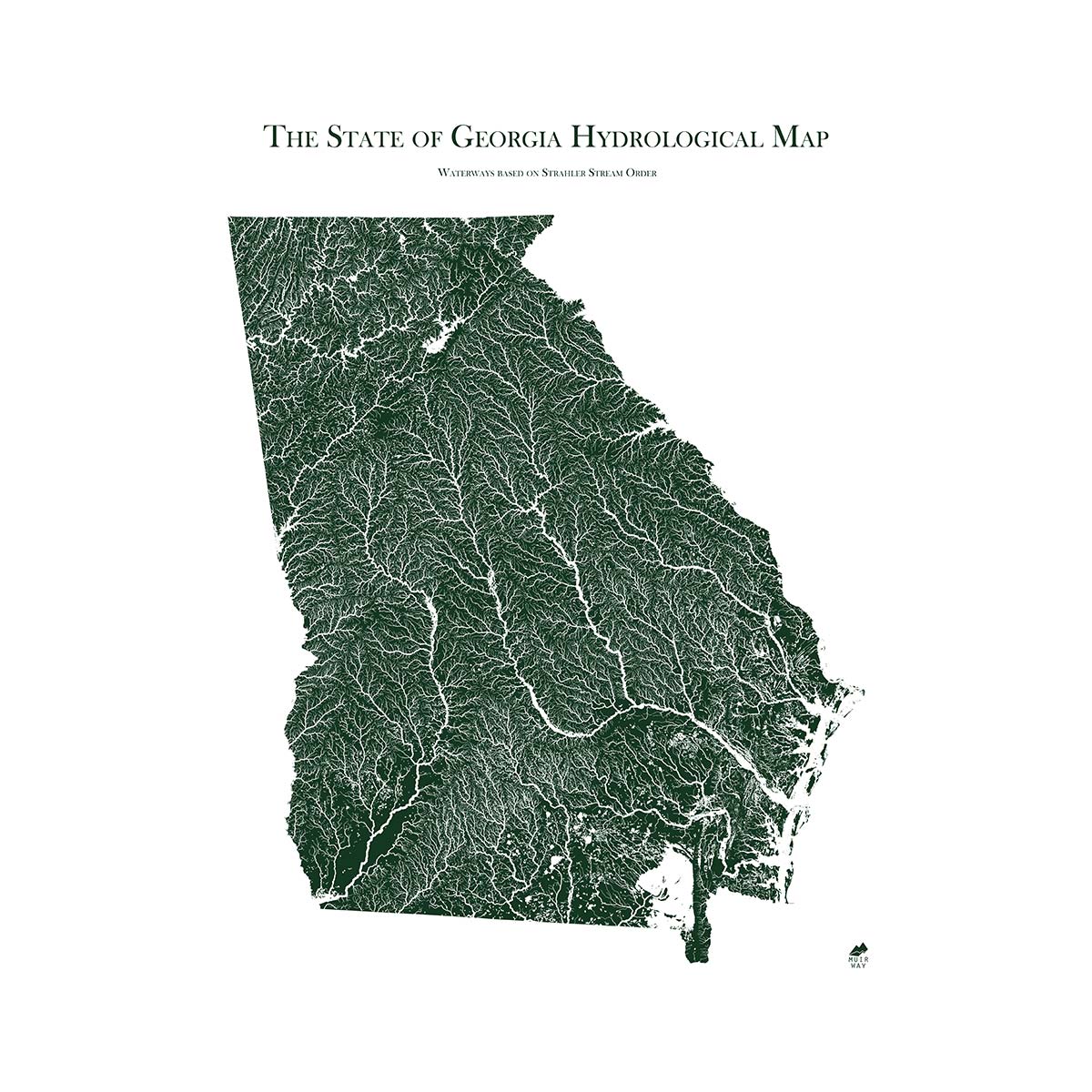 Georgia Rivers Map