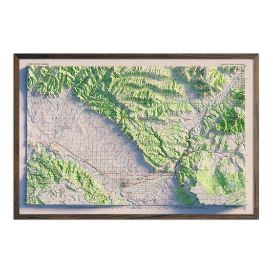 Grand Junction Relief Map - 1981