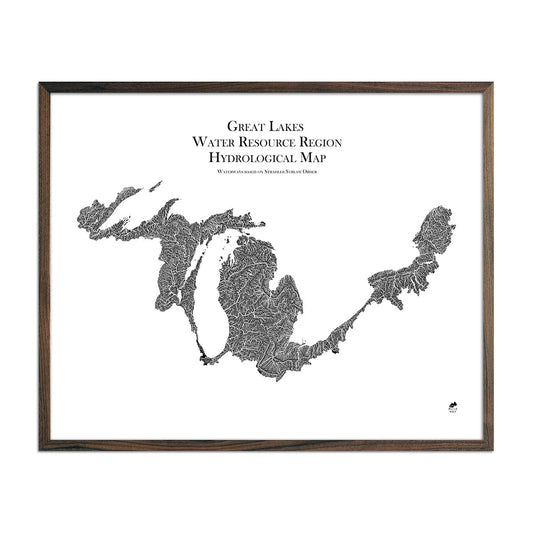 Great Lakes Regional Hydrological Map