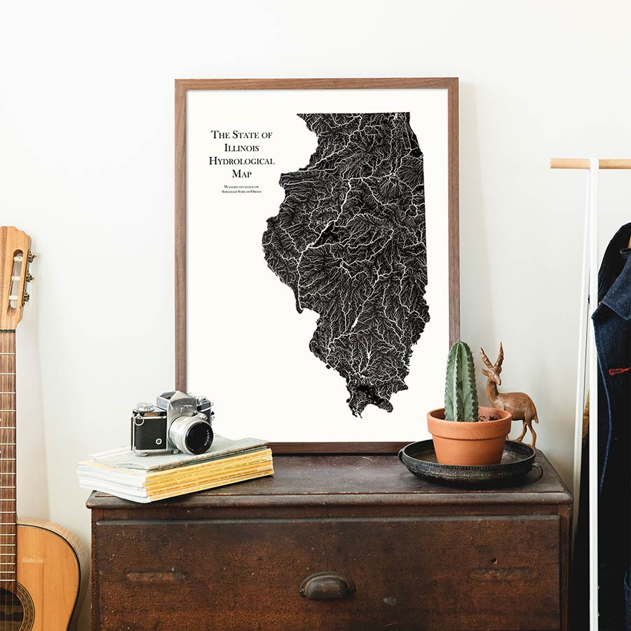 Illinois Hydrological Map