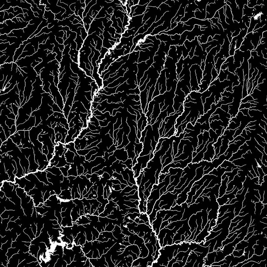 Indiana Hydrological Map