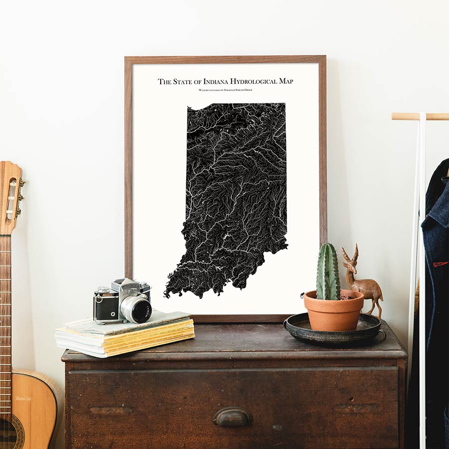 Indiana Hydrological Map