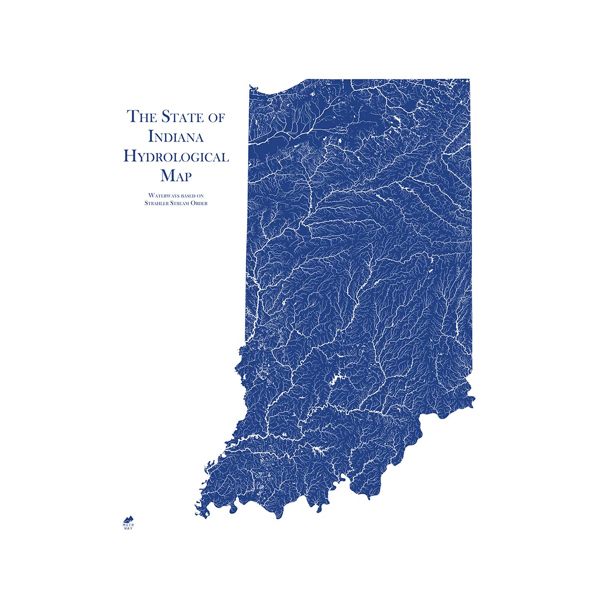 Indiana Hydrological Map