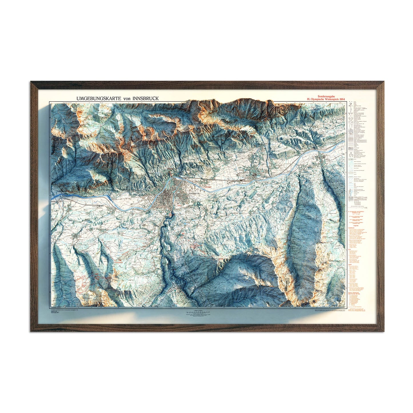 Innsbruck Relief Map - 1964