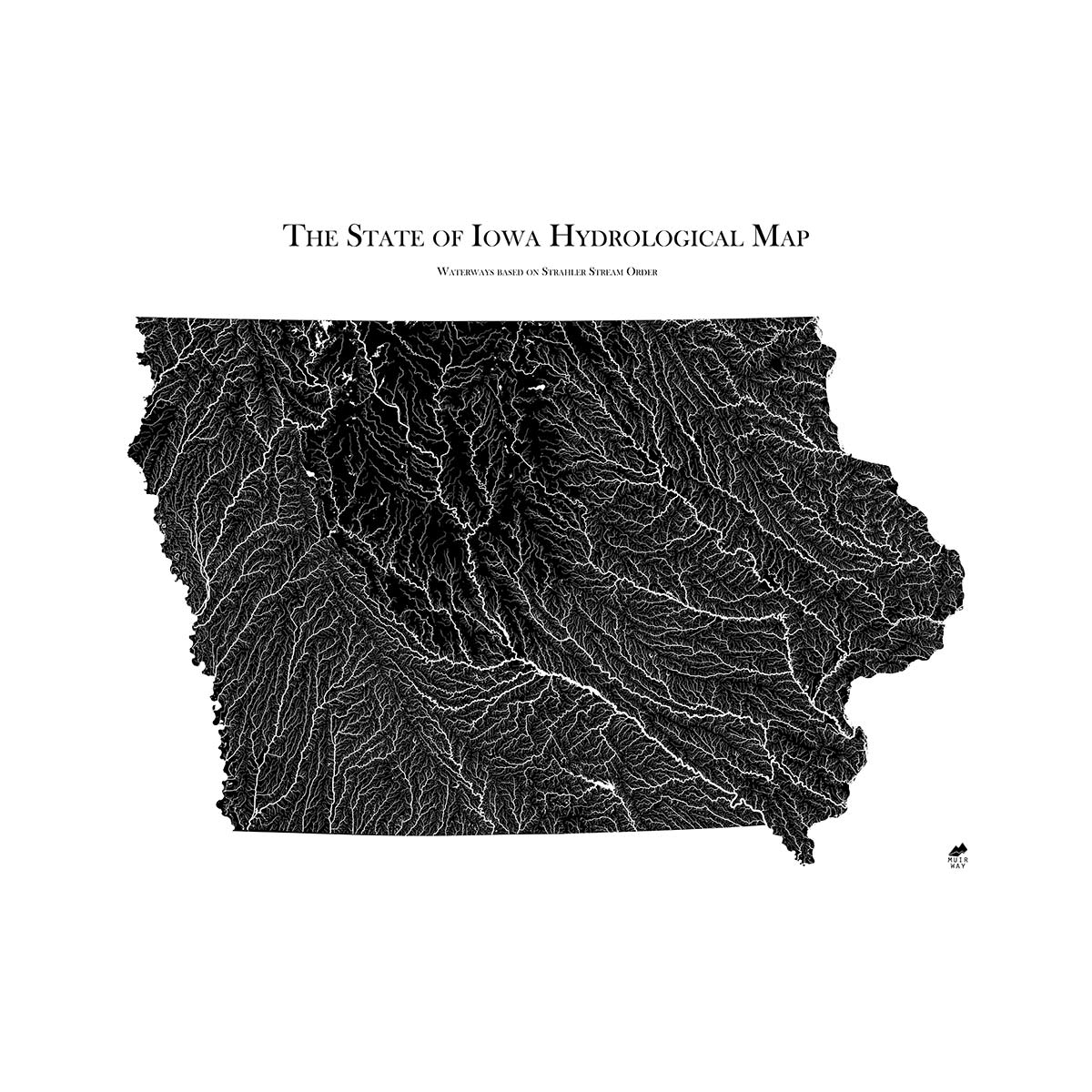 Iowa Hydrological Map