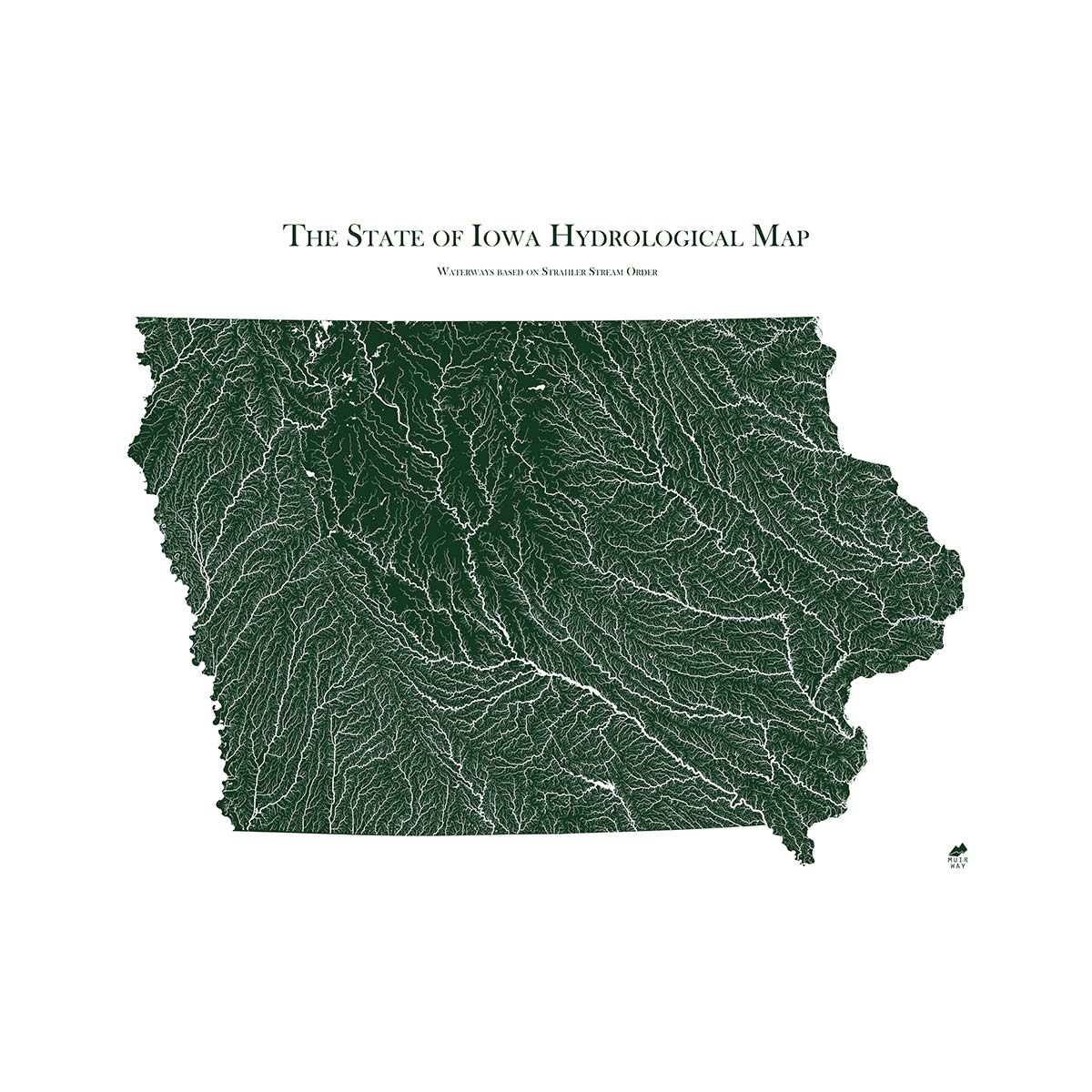 Iowa Rivers Map