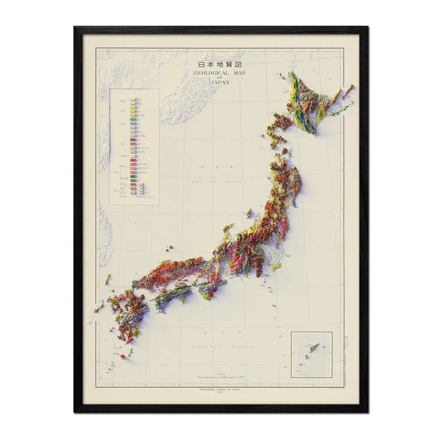 Vintage Japan Map - 1956