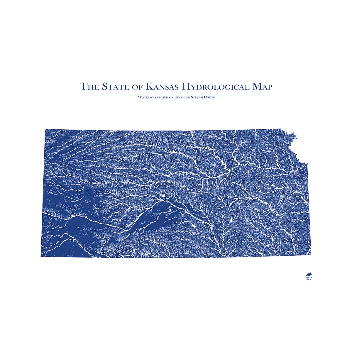 Kansas Hydrological Map