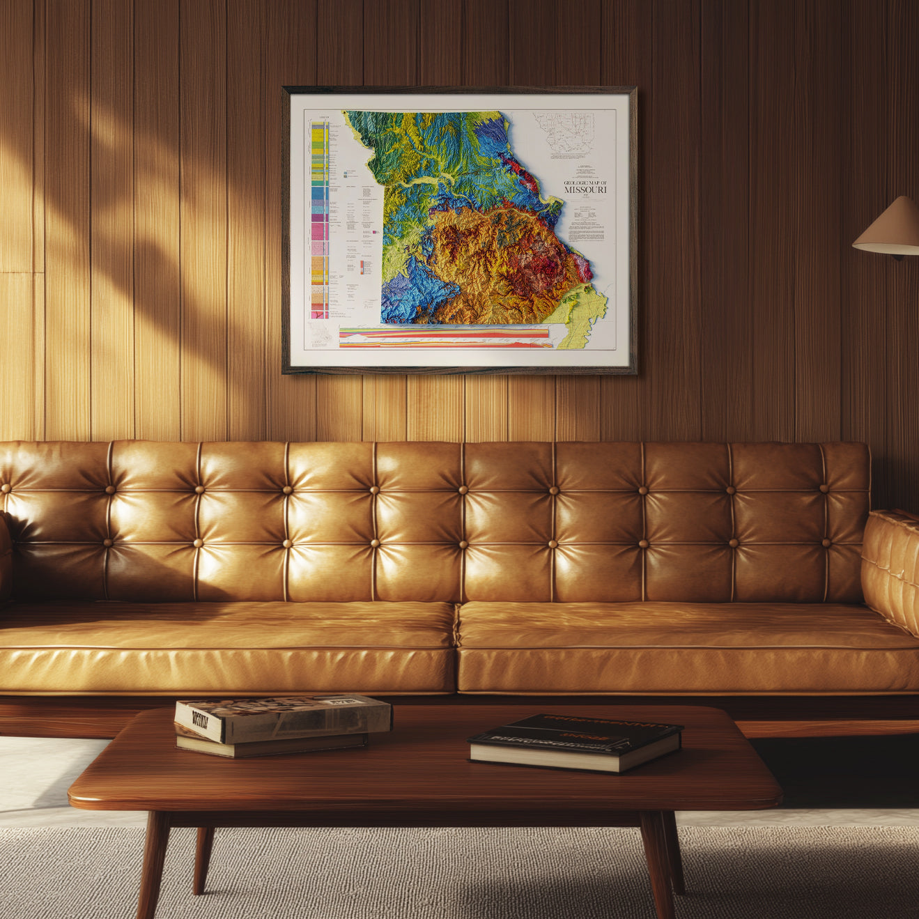 Missouri 1979 Shaded Relief Map