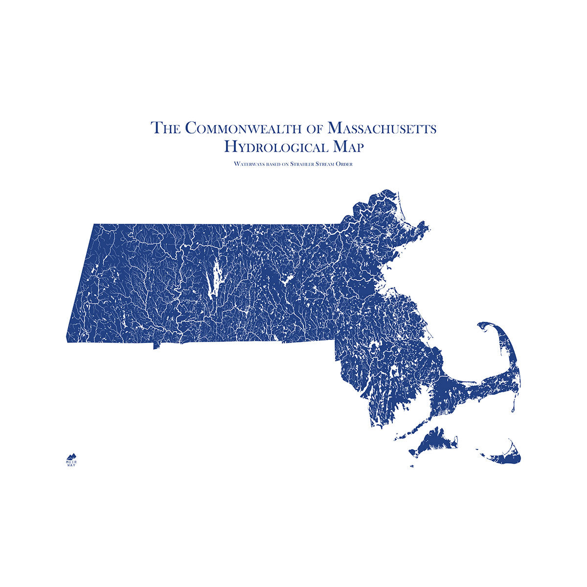 Massachusetts Hydrology Map