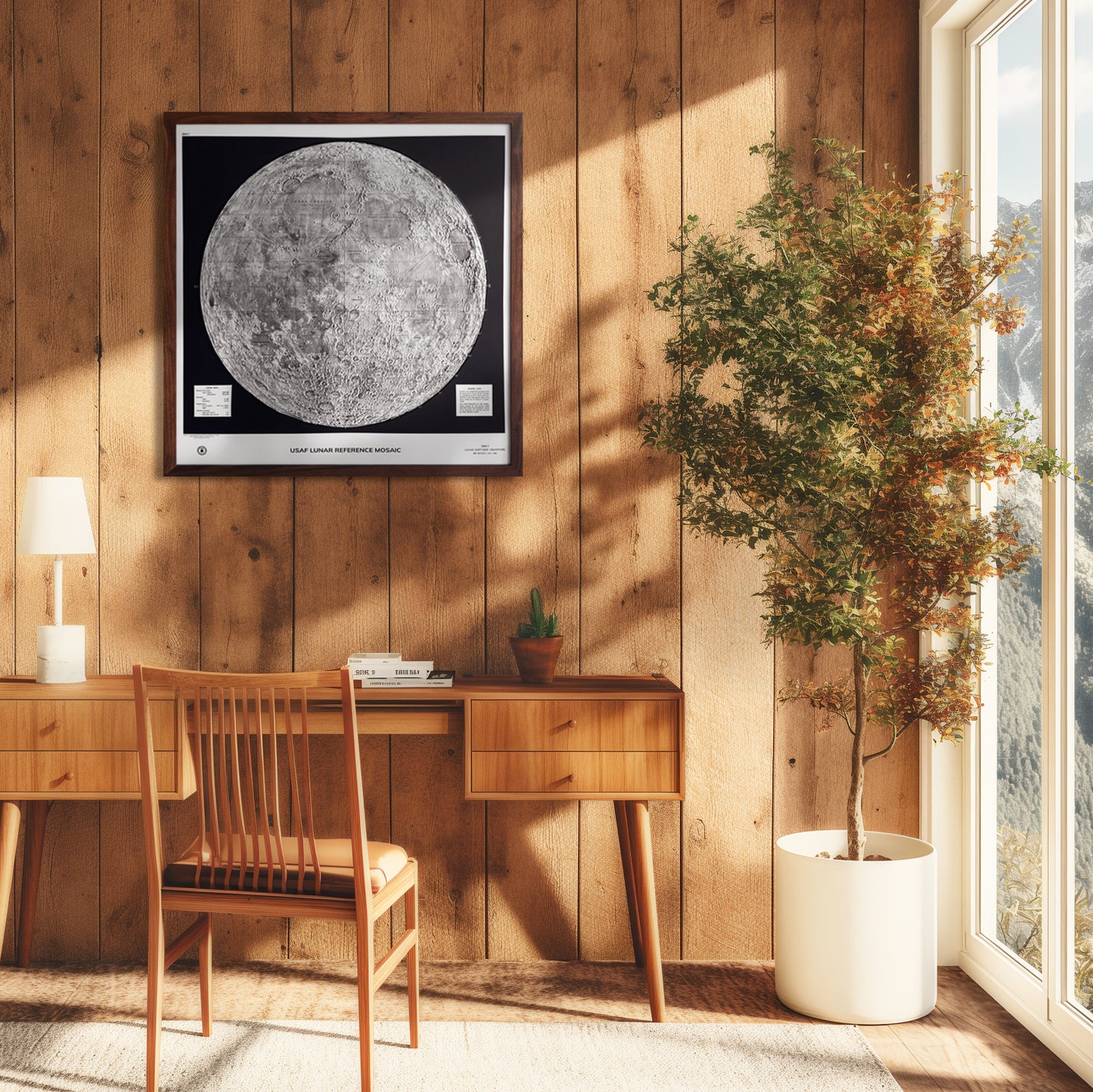 Moon 1966 3D Raised Relief Map