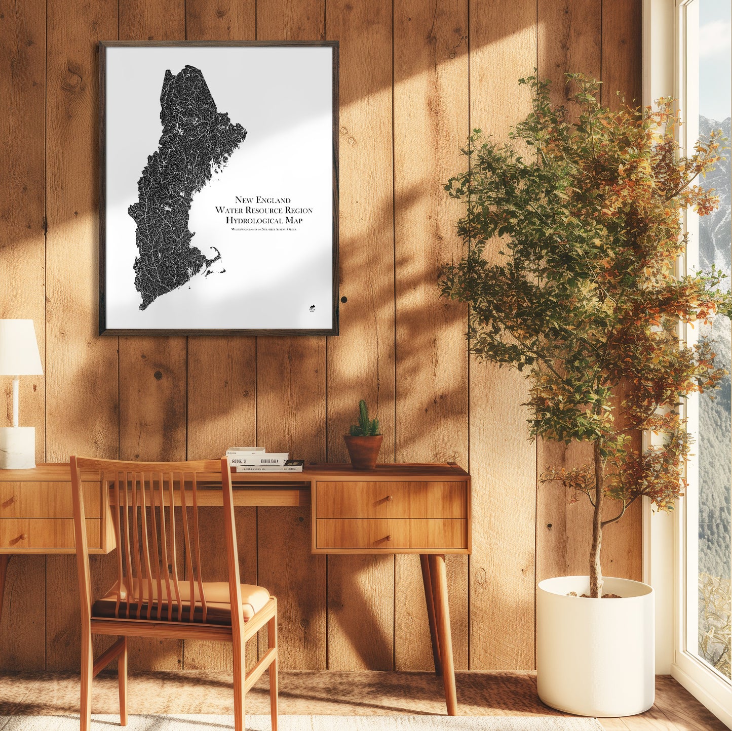 New England Regional Hydrological Map