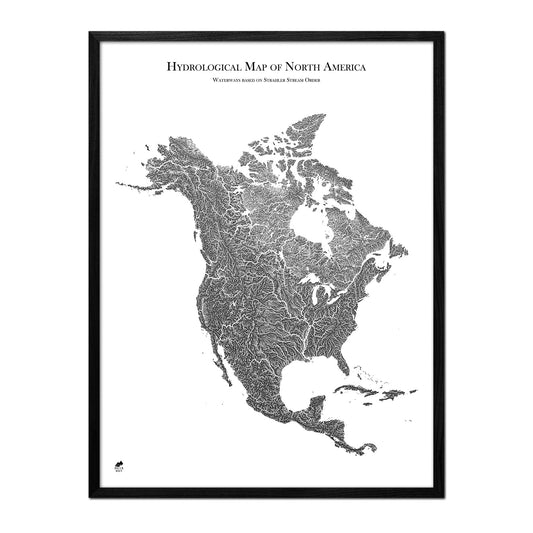 North America Hydrological Map