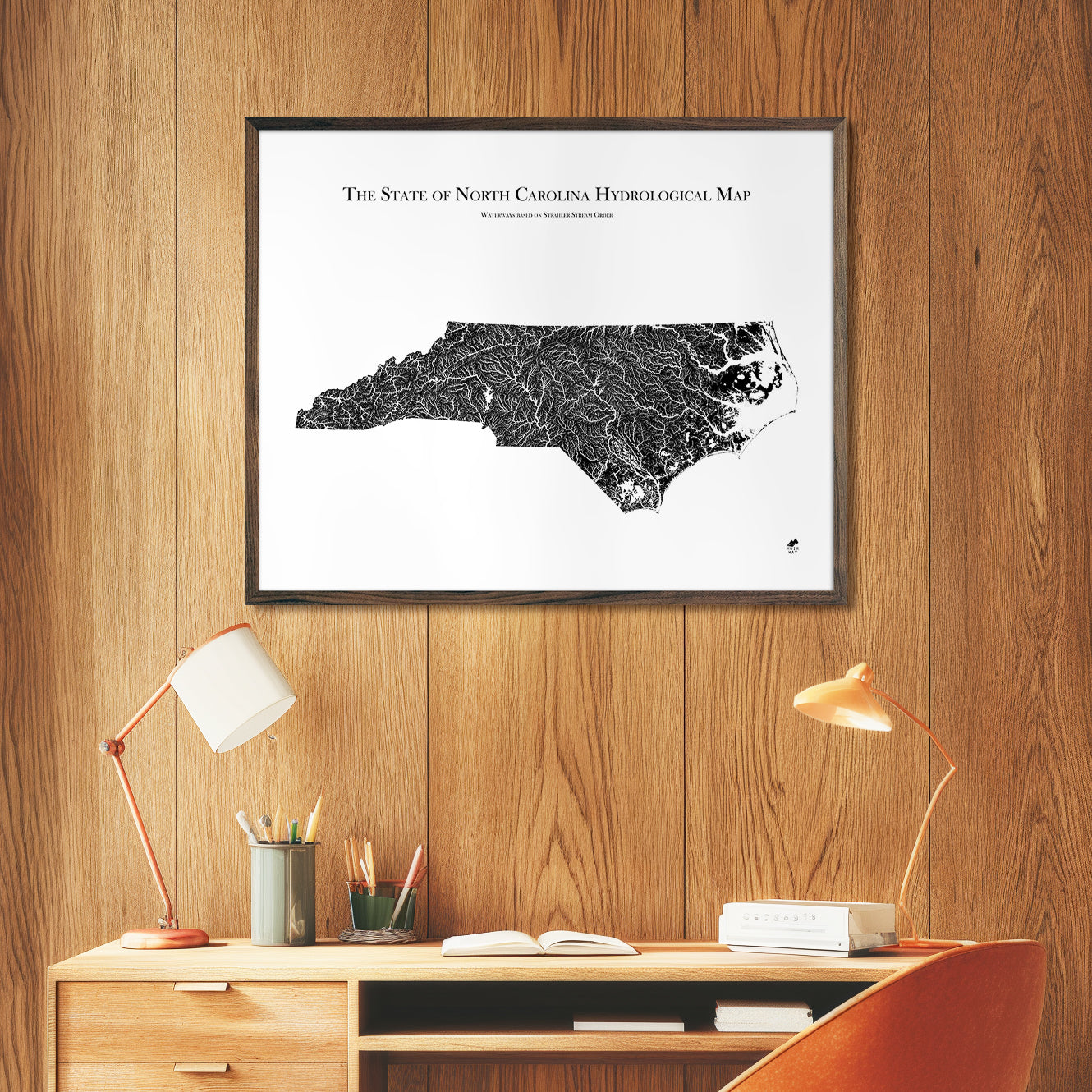 North Carolina Hydrological Map