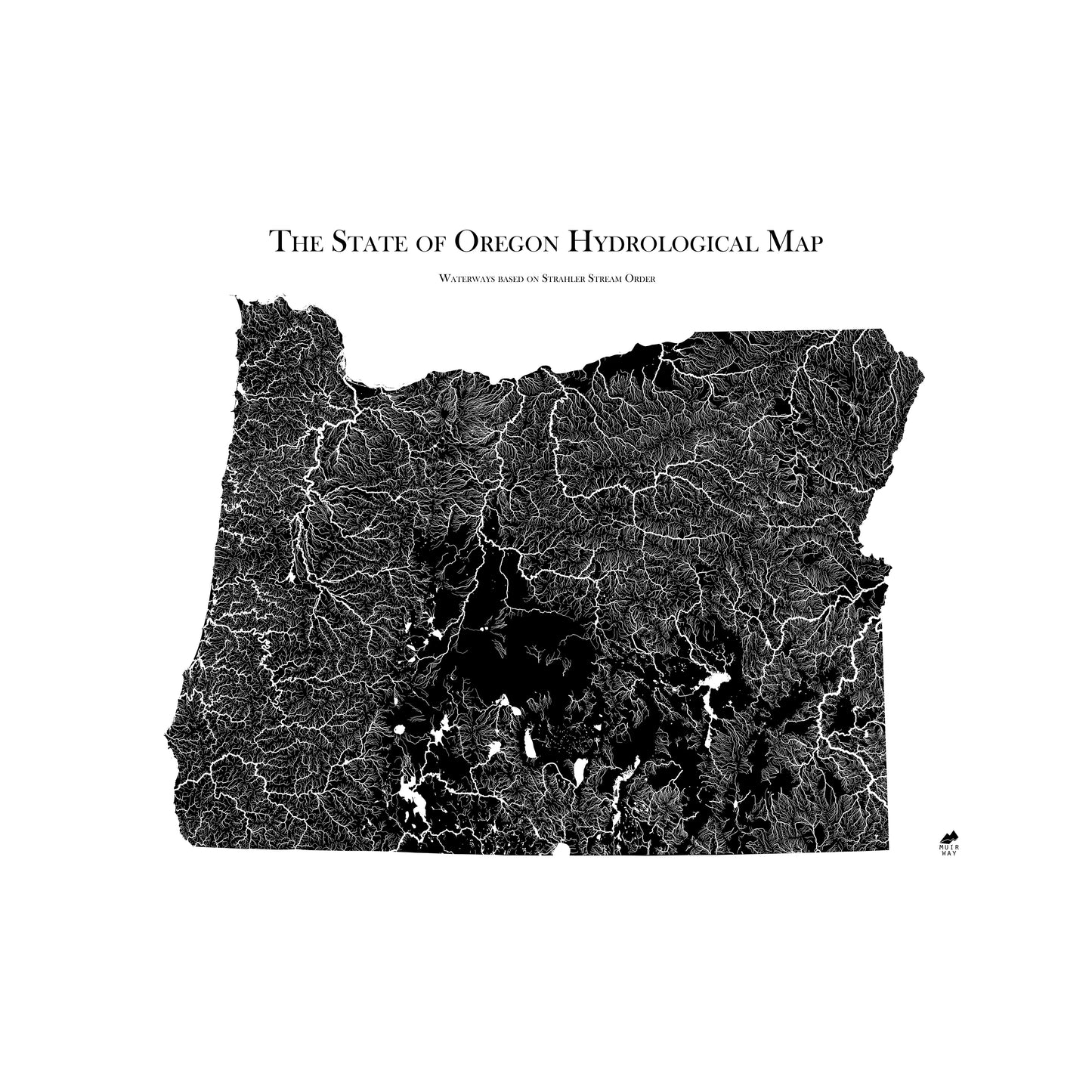 Oregon Hydrological Map
