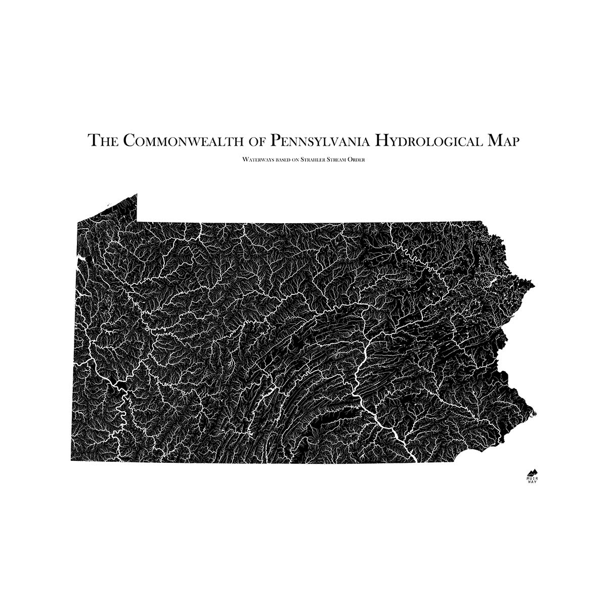 Pennsylvania Hydrological Map
