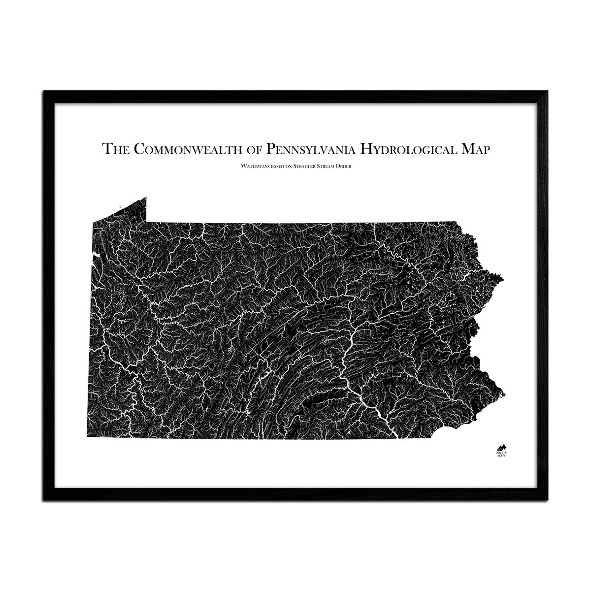 Pennsylvania Hydrological Map