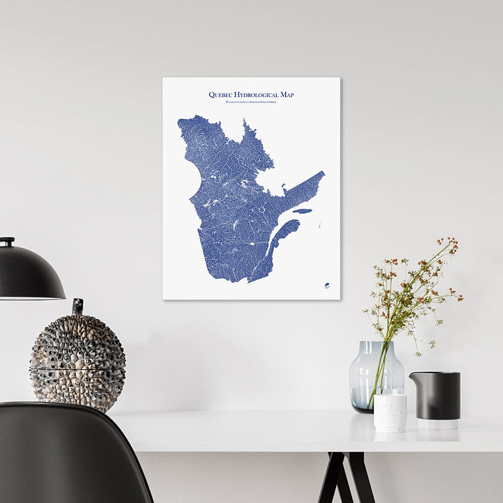 Quebec-Hydrology-Map-blue-16x20-canvas.jpg