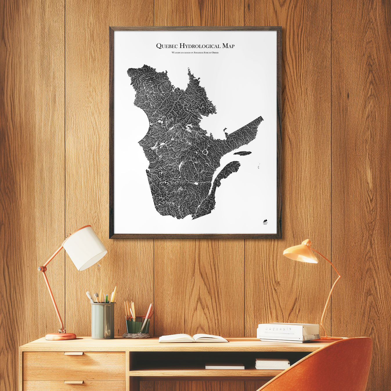 Quebec Hydrological Map