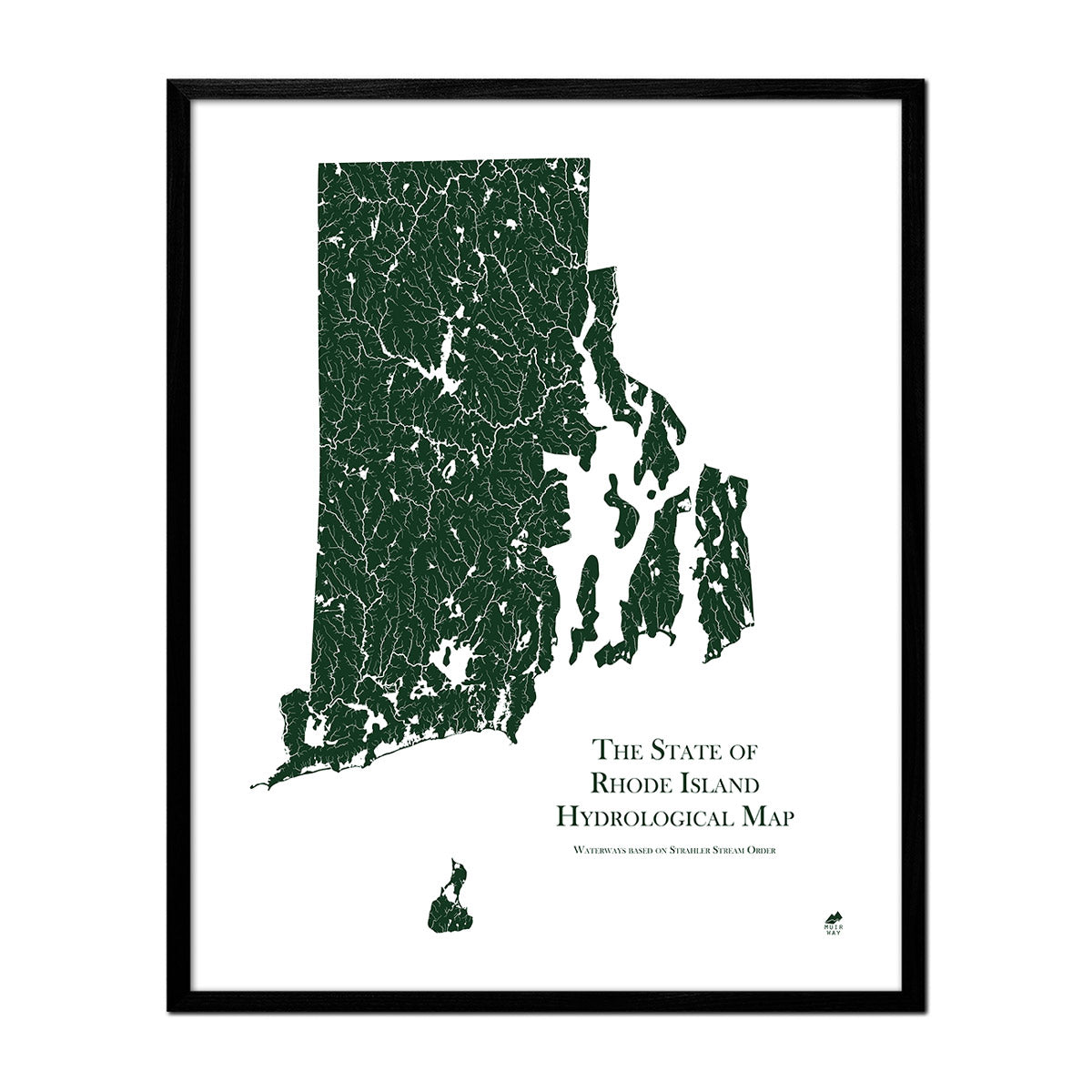 Rhode Island Rivers Map